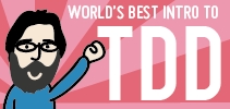 The logo for The World's Best Introduction to Test-Driven Development